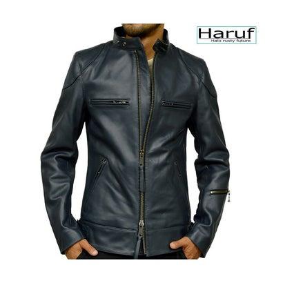 ハルフ Haruf レザージャケット ライダースジャケット 革ジャン 本革