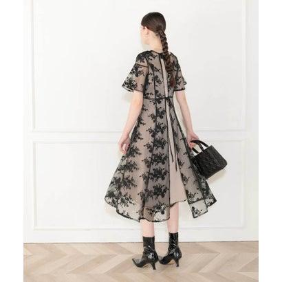 レジャ Leja 花柄後ろリボン半袖キャミワンピースセットアップ  