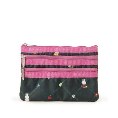 レスポートサック LeSportsac 3ZIP COSMETIC （ミッフィーオーチャードグリーン/ピンク）