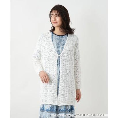 レリアン Leilian カーディガン （アイボリー）