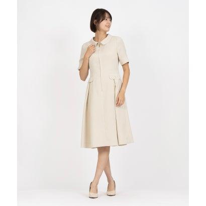 レリアン Leilian 【店舗人気】フレアワンピース （ブラウン系）