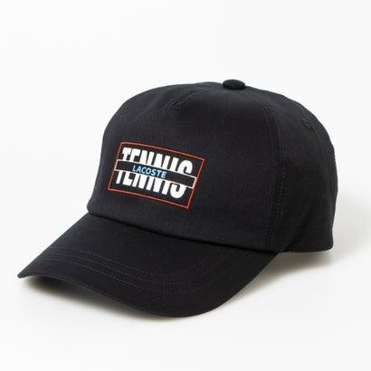 LACOSTE（ラコステ） LACOSTE TENNIS GRAPHIC TWILL CAP （BLACK
