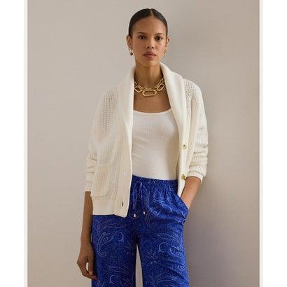 ローレン ラルフ LAUREN RALPH リブニット ショールカラー トグル