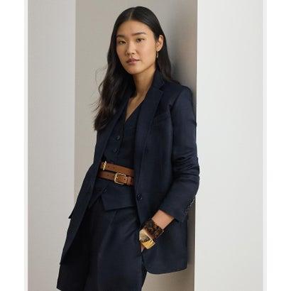 ローレン ラルフ ローレン LAUREN RALPH LAUREN リネンブレンド ツイル ブレザー （410ネイビー）
