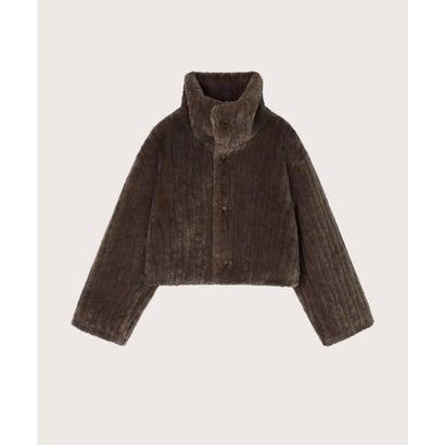 ラポミ プチ LA POMME petit Cozy Faux Fur Coat. ウォームファー 