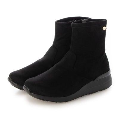 【美品】ルコックスポルティフ 24 サイドジップ ショートブーツ レイン対応 ルコックスポルティフ le coq sportif 【レイン対応】ヒールアップ