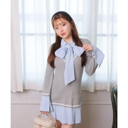 LIP SERVICE（リップサービス） シャツドッキングプリーツワンピース