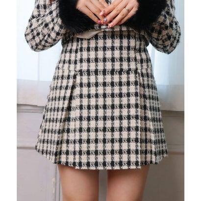 LIP SERVICE（リップサービス） マルチツイードプリーツスカート