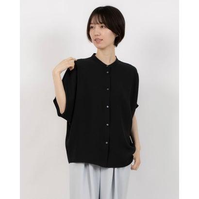 セオリーリュクス　ブラウス　トップス シンプル ブラック スリット 無地　40 セオリーリュクスブラウストップス シンプル ブラック スリット 無地40