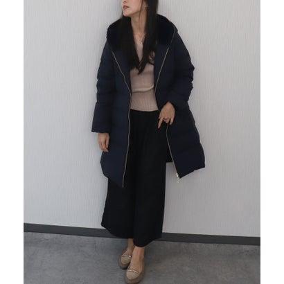 リベル モア libelle more エコファーフードロングダウンコート