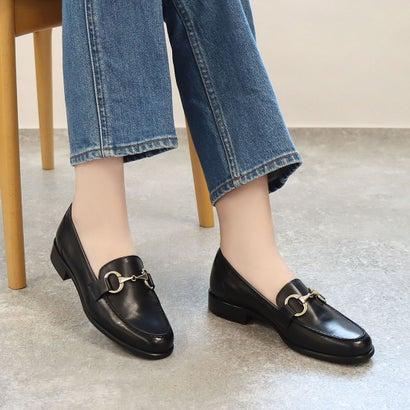 ルーカグロッシ　ローファー　ブラック　35 ルカ グロッシ Luca Grossi ワントーンビットローファー