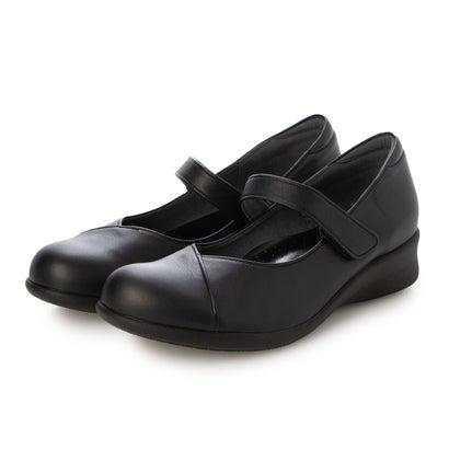 ミスキョウコ Miss Kyouko 4E Vカットストラップパンプス （ブラック