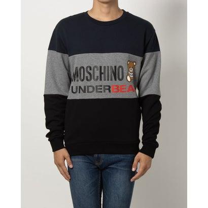 モスキーノ アンダーウェア Moschino Underwear SWEATSHIRT （BLACK BLUE）｜locondo-shopping｜04
