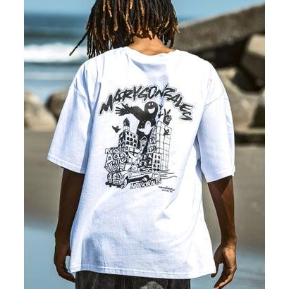 THE BONEZ バックプリント Tシャツ ホワイト Mark Gonzales（マークゴンザレス） バックプリント バックロゴ 半袖T