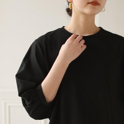 maison de Dolce. ドルチェ ボリュームスリーブブラウス 黒 中古・古着 
