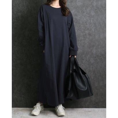 マーサ MARTHA 綿裏毛スウェットワンピース （ネイビー） : ブランド