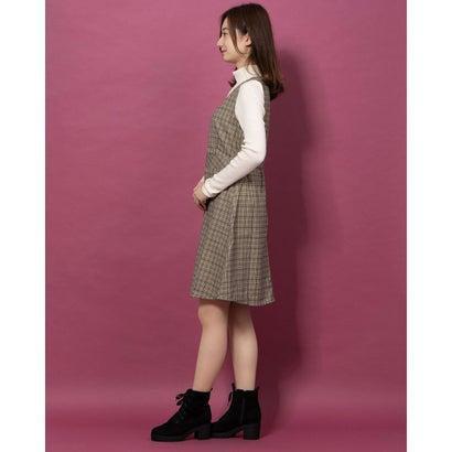 マジェスティックレゴンアウトレット Majestic Legon Outlet チェック柄ノースリワンピース ブラウン柄 ブランド公式 Locomall ロコモール 通販 Paypayモール