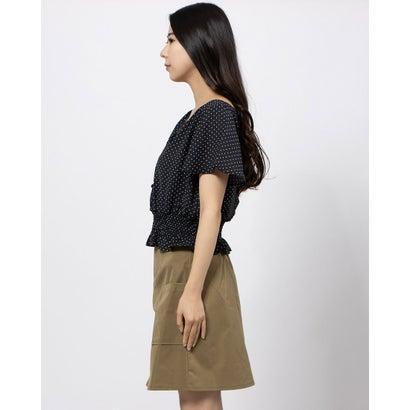 マジェスティックレゴンアウトレット Majestic Legon Outlet 前後2wayカシュクールブラウス ブラック柄 ブランド公式 Locomall ロコモール 通販 Paypayモール