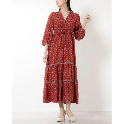 マックススタジオ MAX STUDIO ☆$178 ジオメトリックフラワー柄