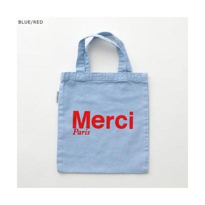 MERCI（メルシー） ミニ トートバッグ MINI TOTE MERCI ロゴ （BLUE