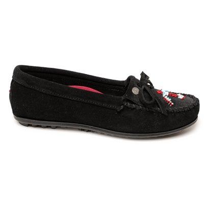 ミネトンカ MINNETONKA Women's Thunderbird Animikii （Black Suede）｜locondo-shopping｜02