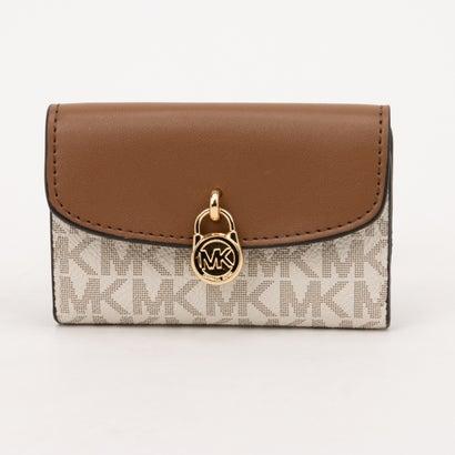 マイケルコースMICHAEL KORS　MK柄　バニラ　折り財布　新品 MICHAEL KORS（マイケルコース） 二つ折り財布 レディース MICHAEL