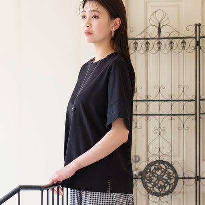 ミゼール missel 刺繍スリーブコットンTシャツ （レッド）｜locondo-shopping｜10