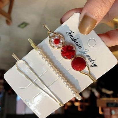 ミニミニストア Miniministore 3点セット ヘアピン おしゃれ 大人可愛い ヘアアクセサリー パール ヘアピン 前髪 アメリカ