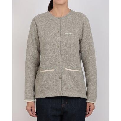 ★人気　モンベル　ニット　カーディガン　グレー系　レディース　XL mont-bell（モンベル） クリマプラス ニットカーディガン Women's 女性