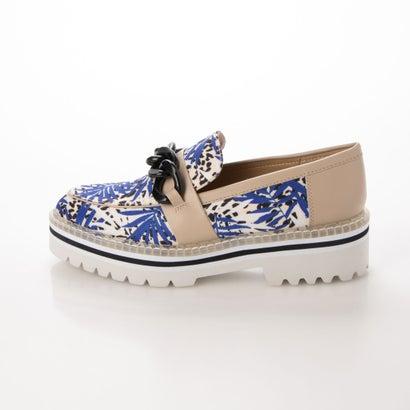 美品　MODE ET JACOMO　本革 ブラックレザー　チェーン　ローファー モード エ ジャコモ MODE ET JACOMO ボリュームチェーン