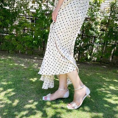 モード エ ジャコモ カリーノ MODE ET JACOMO carino パールバックルアンクルベルトサンダル （ベージュ） | ブランド登録なし | 02