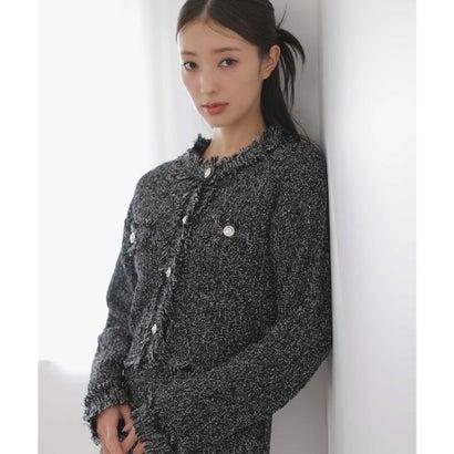 Naptime ニットカーディガン ブラック　未使用 ユーティリティー】毛玉になりにくいクリア釦ニットカーディガン