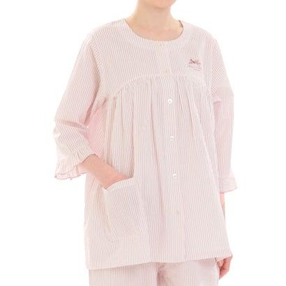 専用です♪ ナルエー　ルームウェア　ピンク　新品☆ Narue（ナルエー） サッカーストライプ7分袖パジャマ （ピンク