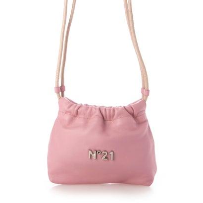 N°21 ヌメロヴェントゥーノ ロゴ2wayショルダーバッグ 巾着 レザー