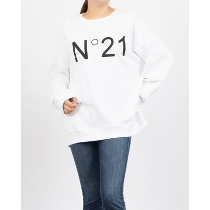 ヌメロ ヴェントゥーノ N21 ロゴ スウェットプルオーバー （WHITE 