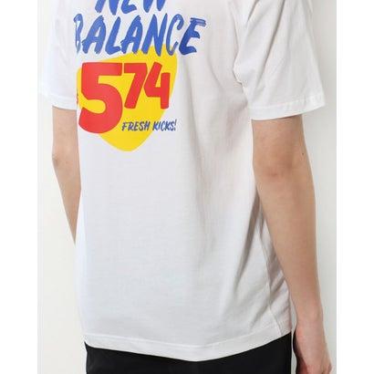 ニューバランス New Balance メンズ 半袖Tシャツ 574ショートスリーブTシャツ MT31523 （ホワイト）｜locondo-shopping｜08