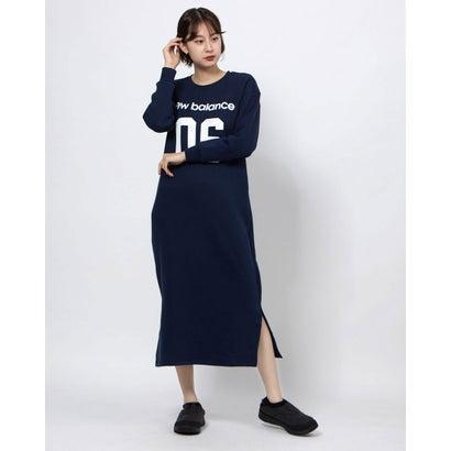 ニューバランス New Balance レディース ワンピース マキシレングススウェットドレス Awd ネイビー ブランド公式 Locomall ロコモール 通販 Paypayモール