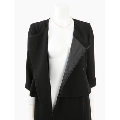 ニナーズ nina's ブラックフォーマル・喪服・礼服/大きいサイズ/前開きワンピース/スーツ （BLACK）｜locondo-shopping｜18