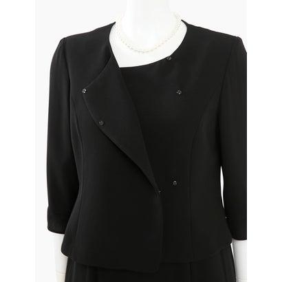 ニナーズ nina's ブラックフォーマル・喪服・礼服/大きいサイズ/前開きワンピース/スーツ （BLACK）｜locondo-shopping｜19