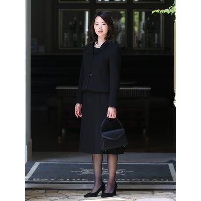 ニナーズ nina's ブラックフォーマル・喪服・礼服/大きいサイズ/前開きワンピース/スーツ （BLACK）｜locondo-shopping｜09