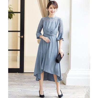 上品なスタイル ニアナ Niana レース切替クロスベルト結婚式ワンピースドレス ダスティブルー ワンピース チュニック レディースファッション ファッション 9 172 Elsastredelpie Com