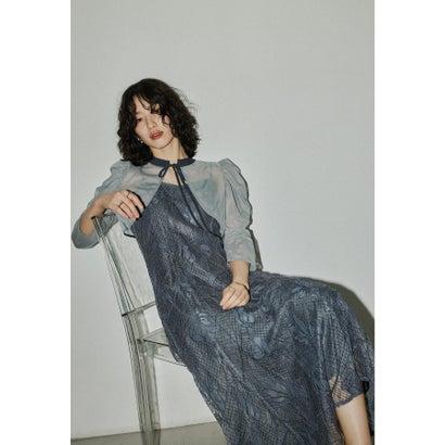ニアナ niana many way ヴィンテージドレス ボレロ レース 結婚式 パーティードレス 同窓会 成人式 お呼ばれワンピース （ブルー）