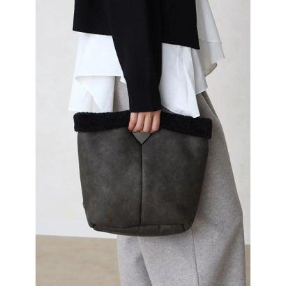 ヌエール nouer フェイクレザー2wayバッグ （ブラック） : ブランド