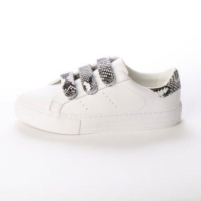 在庫限りッ アウトレット ノーネーム No Name Arcade Storaps パイソンベルクロスニーカー White 短納期 早者勝ち Newmatic Ae