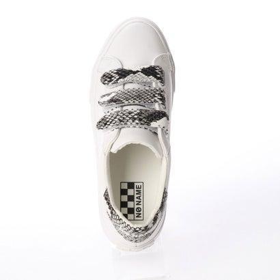 在庫限りッ アウトレット ノーネーム No Name Arcade Storaps パイソンベルクロスニーカー White 短納期 早者勝ち Newmatic Ae