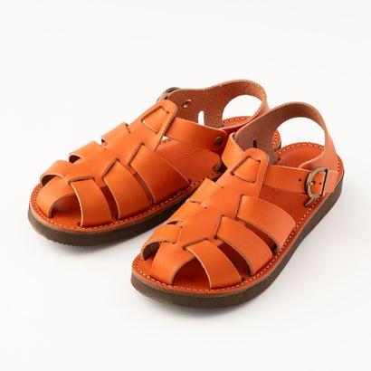 Organic handloom レザー グルカサンダル Organic handloom GURKHA 本革グルカサンダル 日本製 栃木レザー KAKI
