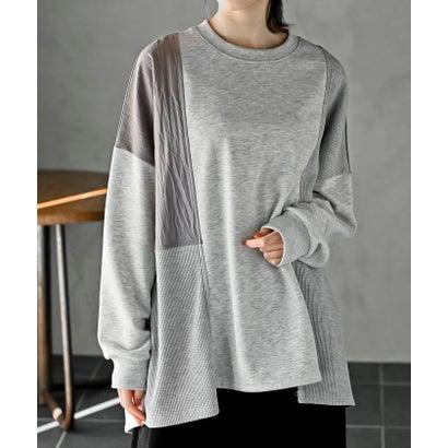 アールピーエス rps 裏毛ワッフル切替チュニック （ナチュラル