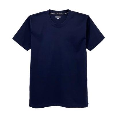 Phiten（ファイテン） アクアチタン加工 半袖 丸首 Tシャツ （ネイビー