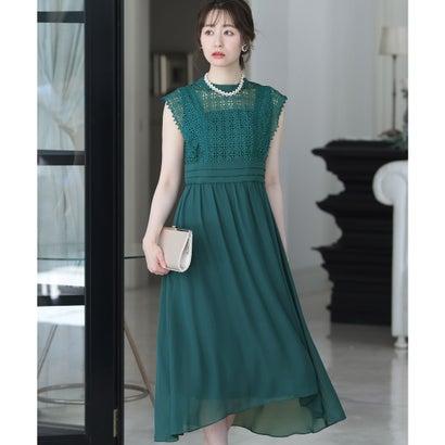 PourVous プールヴー ノースリーブ&ロングワンピースドレスクロシェ