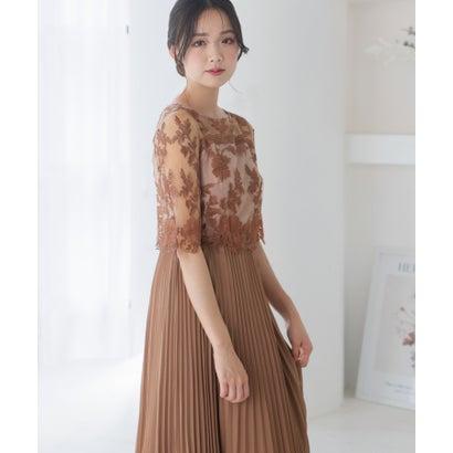 PourVous プールヴー 結婚式ワンピースドレスプリーツスカート PourVous プールヴー 結婚式ワンピースドレスプリーツスカート